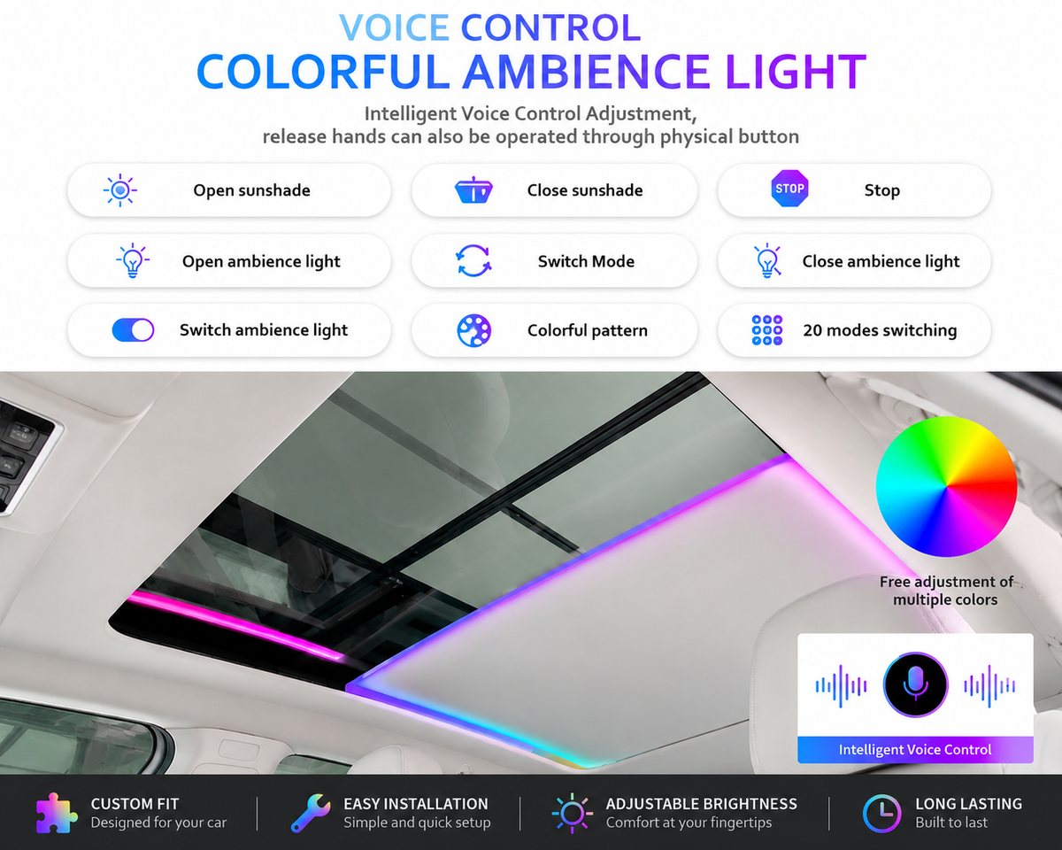 Tesla Model Y Electric Sunshade | Heat & UV Protection