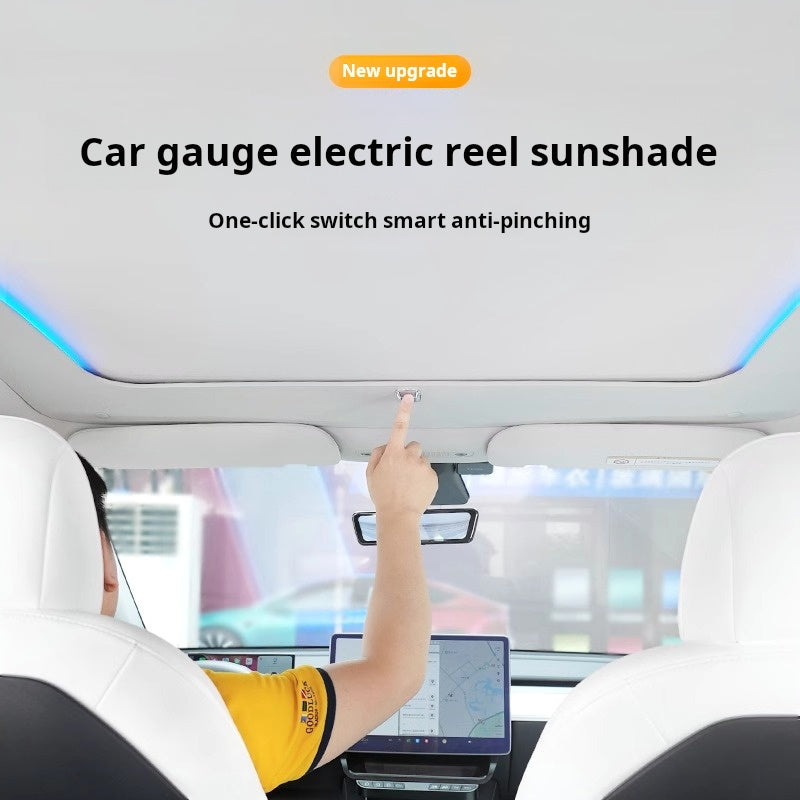 Tesla Model Y Electric Sunshade | Heat & UV Protection