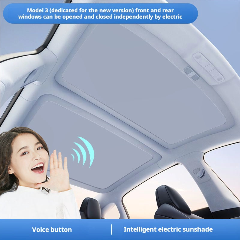 Tesla Model 3 Electric Sunshade | Heat & UV Protection
