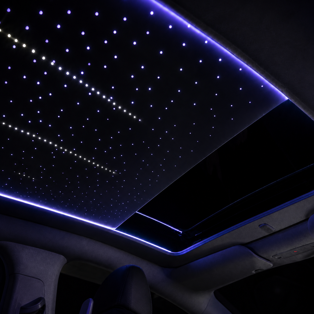 Tesla Model Y Voice-Controlled Electric Starry Roof Sunshade