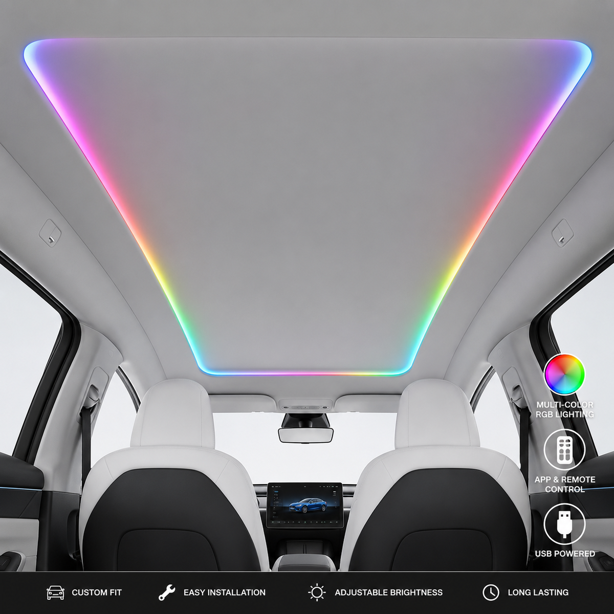 Tesla Model Y Electric Sunshade | Heat & UV Protection